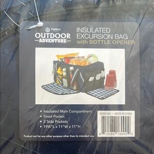 Outdoor Adventure Insulated Excursion Bag - Blue